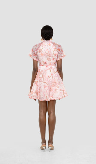 VIANNE FLORAL EMBELLISHED MINI DRESS