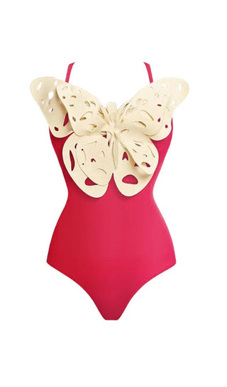 3D BUTTERFLY GRADIENT ONE PIECE SWIMSUIT styleofcb 