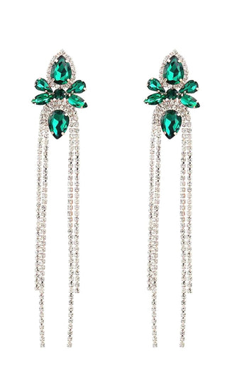 DIAMONATE EARRINGS Jewelry styleofcb GREEN 