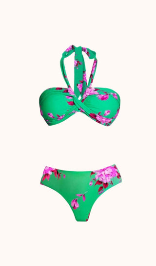 Aunika Halterneck Bikini Three Piece Set Swimwear styleofcb 