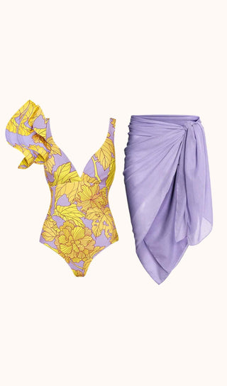 Ayodele Ruffle Swimwear Two Piece Set Swimwear styleofcb 