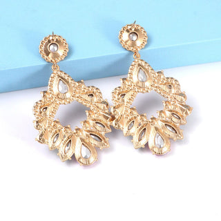 COLORFUL CRYSTAL CHANDELIER DROP EARRINGS JEWELLERY styleofcb 