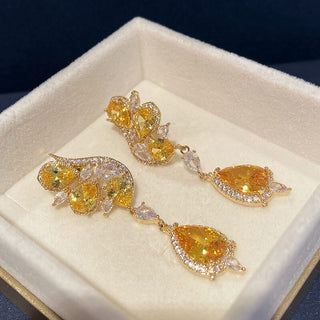 DIAMOND BUTTERFLY TOPAZ EARRINGS Earrings blingmyfriend 