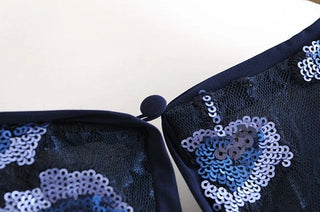 EMBROIDERED MINI DRESS IN BLUE-Oh CICI SHOP